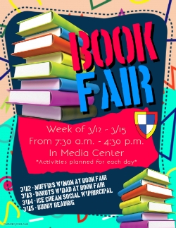 Book Fair Reminder: March 12th - March 15th 